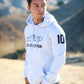 Men's - Uno Zero Auto da Corsa Heather White Pullover Hoodie-Vaughn de Heart