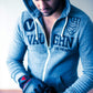 Men's - FC Heather Grey Zip Hoodie-Vaughn de Heart