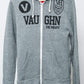 Men's - FC Heather Grey Zip Hoodie-Vaughn de Heart
