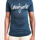 Men's - Løvehjerte Navy Blue Crew Neck T-Shirt-Vaughn de Heart