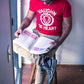 Men's - Institution Heather Red V-Neck T-Shirt-Vaughn de Heart